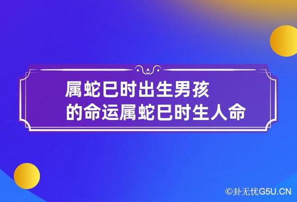 属蛇巳时出生男孩的命运 属蛇巳时生人命运如何