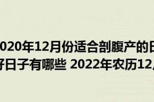 2024年农历12月剖腹产吉日吉时表)_3d视窗网