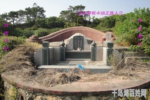 福建人重风水,图为泉州一实拍民墓,这种当地有代表的葬地风水模式