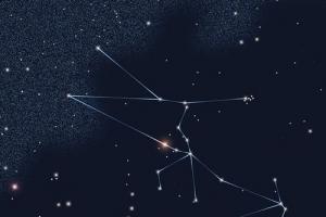 空常见星座对照图上星星分布图及名称(金牛座星星)