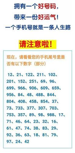 数字的能量看手机号码,有官号,财号,也有死数凶数,蕴含着不为常人所知