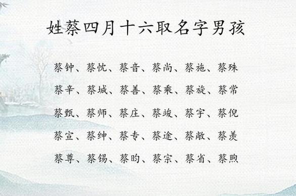 2025鼠宝宝取名蔡 宝宝取名官方旗舰店