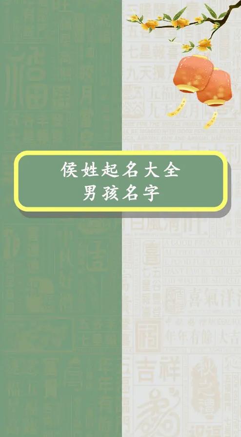 侯姓起名大全男孩名字.侯姓起名大全男孩名字#起名改名 #兔宝 - 抖音