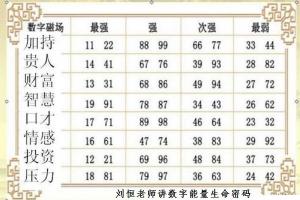 刘恒注解数字能量,生命密码(一)