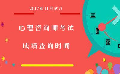 2023年11月武汉心理咨询师考试成绩查询时间