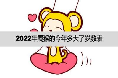 2023年属猴的今年多大了岁数表