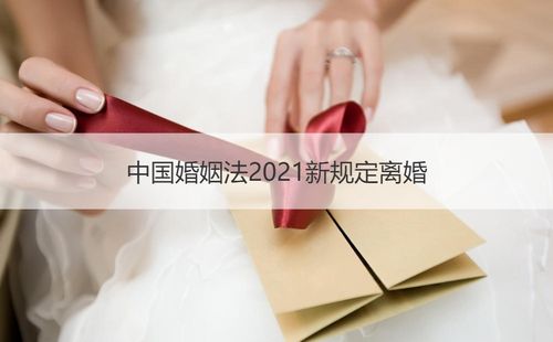 中国婚姻法2023新规定离婚