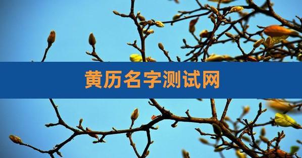 黄历名字测试网,免费测算姓名吉凶老黄历网