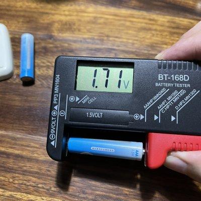 电池电量测电仪容量检测器回固数显干电池7号5号电压测量仪余量查询