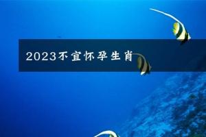 2023不宜怀孕生肖