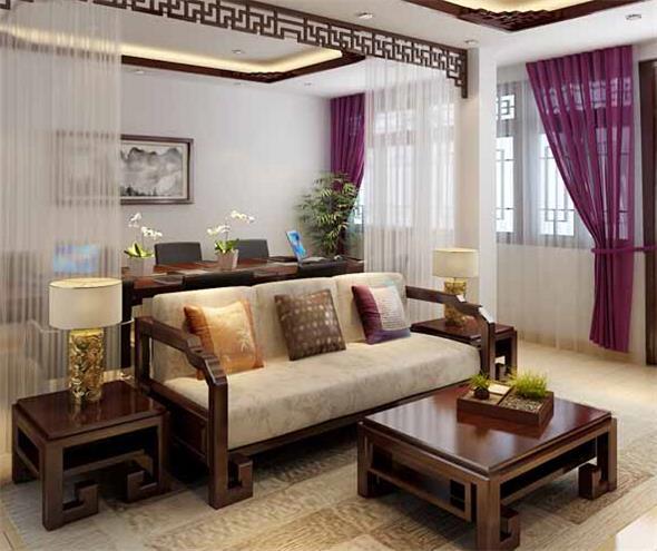 谈四合院客厅设计中的沙发摆放对风水的影响----[四合茗苑](图文)
