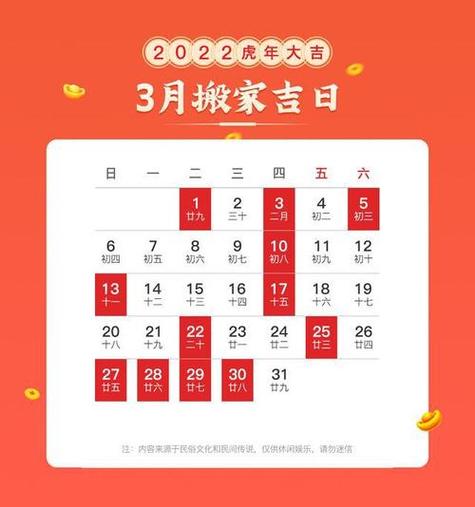 2023年3搬家月黄道吉日:2023年3月搬家吉曰?