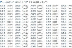 宝宝在线起名,宝宝起100分的名字,满分名字起