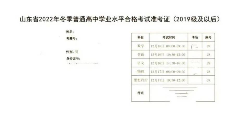 普通高中学业水平合格考试考生的一封信》,考生须凭准考证(需打印)