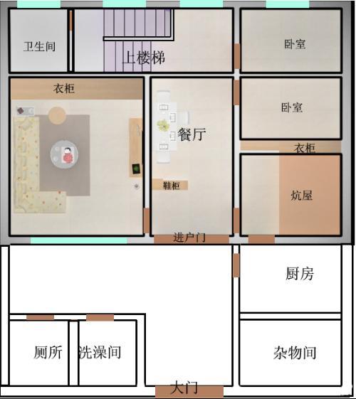 农村大门好风水住宅图