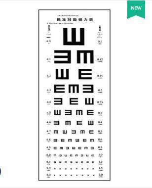 卡文视力表挂图儿童测试眼睛近视2575