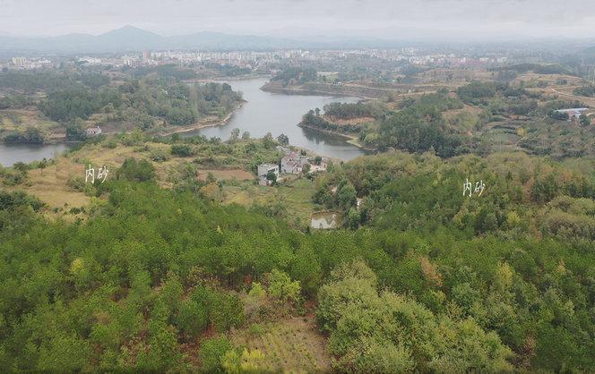 杨公风水培训教学,航拍湖北风水宝地徐太师祖坟风水