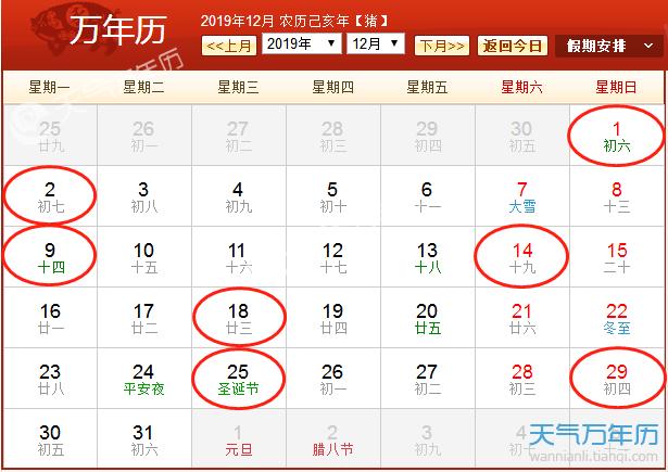 2023年农历12月黄道吉日