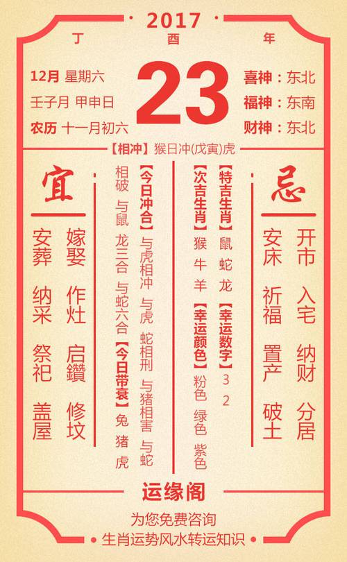 运缘阁为你提前放送今日运势2023年12月22日小运播报,具体内容请详细