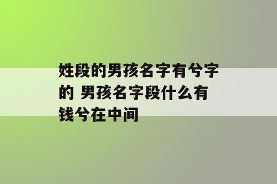 男孩名字段什么有钱兮在中间-第1张图片-完美起名网