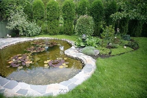 花园庭院水池设计风水