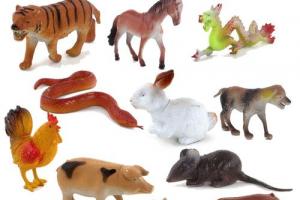 儿童玩具奥斯尼新品十二生肖动物模型组合儿童动物塑胶玩具龙马羊