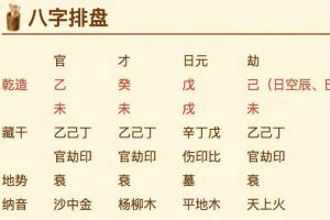 怎么看懂八字排盘个人命盘详解(免费版)八卦