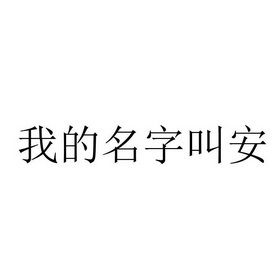 我的名字叫安