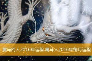 属马的人2024年运程属马人2024年每月运程