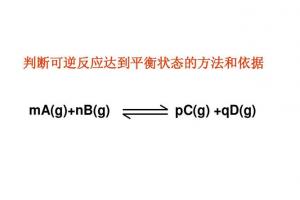 判断可逆反应达到平衡状态的方法和依据 ma(g) nb(g) pc(g)  qd(g)