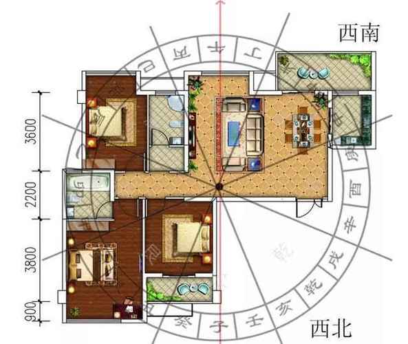 住宅与风水 房间财位风水图解_住宅风水_住宅楼梯设计的风水