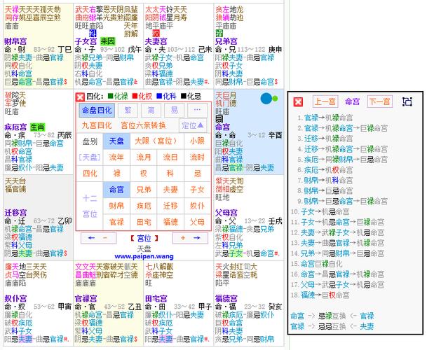 紫微流年,要看流年十二宫每宫四化,除了命宫,其它十一宫的天干要不要