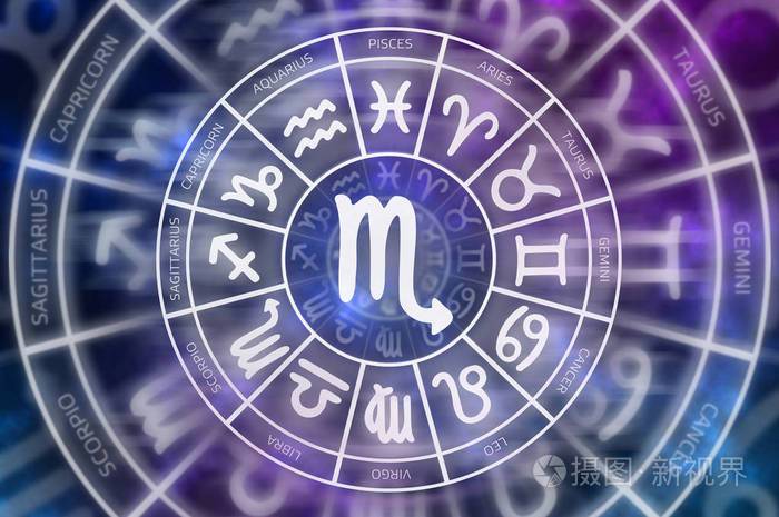 星座内的天蝎座符号占星术和占星概念