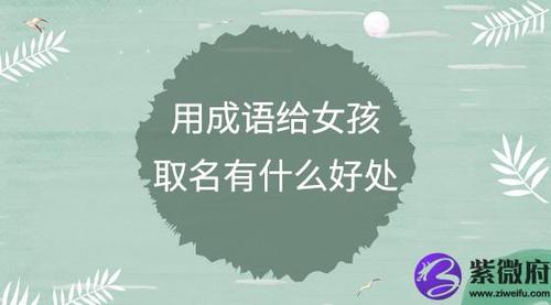 运用成语为女孩起名字,可以很好的体现出气韵内涵,令人读起来充满文化