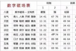 八星数字磁场数组太多记不住?赶快来get记忆口诀吧!