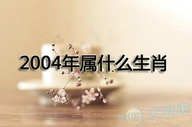 2004年属什么生肖