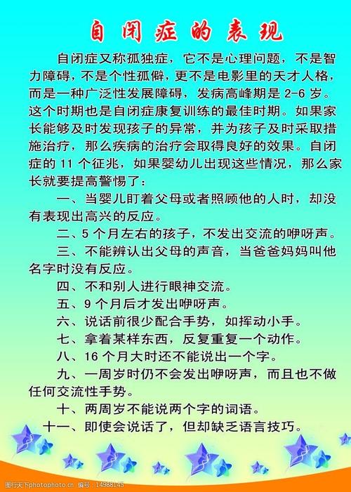 自闭症的表现图片