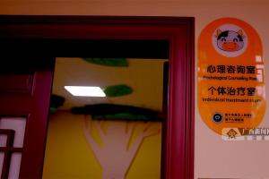 图为南宁市第五人民医院儿童青少年心理病区的心理咨询室.