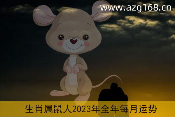 生肖属鼠人2023年全年每月运势