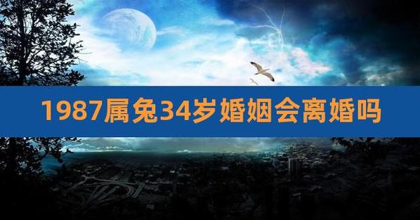 1987属兔34岁婚姻会离婚吗,87年兔34岁的财运感情