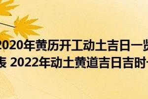 2024年黄历开工动土吉日一览表2024动土吉日吉时对照表2024年动土黄道